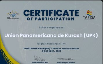 Union Panamericana de Kurash en el Dia Mundial de la Caminata Tafisa 2026 / Panamerican Kurash Union at TAFISA World Walking Day 2026 /