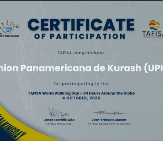 Union Panamericana de Kurash en el Dia Mundial de la Caminata Tafisa 2026 / Panamerican Kurash Union at TAFISA World Walking Day 2026 /
